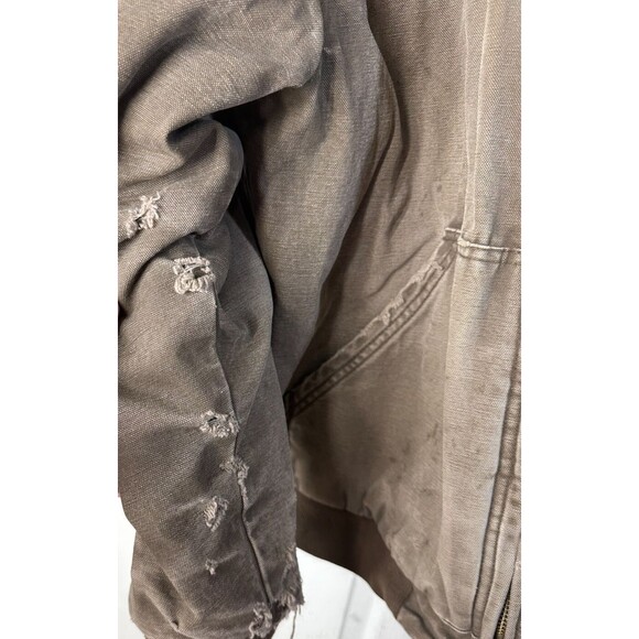 Wolverine Workwear Canvas Jacket Mens Large Y2K Distressed Durable Grunge Skater - Picture 2 of 16